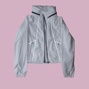 Under Armour White rain jacket with back pocket